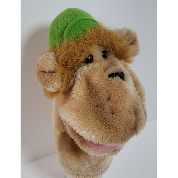 Vintage Monkey with Hat Hand Puppet Plush Stuffed Animal Made in Korea Cute Rare - Picture 3 of 8